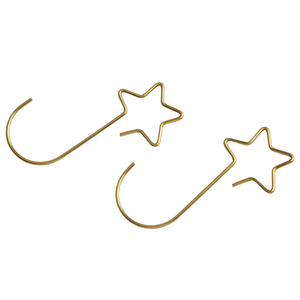 Holiday Ornament Hangers Christmas Ornaments Hooks Sturdy Wire Hooks Versatile Hanging Hooks 0.7 Inch Hook Opening