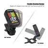 Ammoon AT-03 Clip-on Electric Tuner Color LCD Screen 360 Degrees  Rotatable for Guitar Bass Violin Chromatic Ukulele   Exquisite Portable