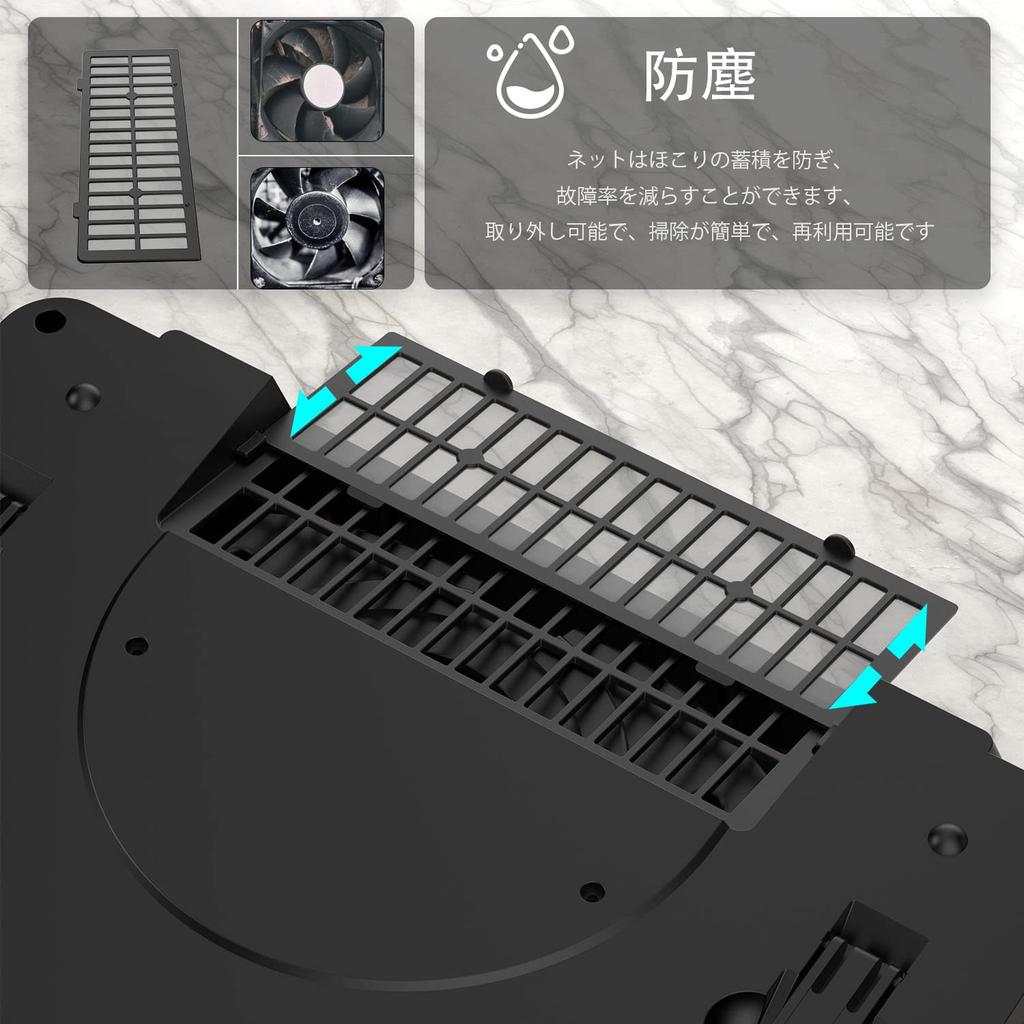 IETS GT500 Bærbar PC Kjølepute Kjølevifte med Kraftig Turbovifte Kjølestativ Rask Kjøling Tetningsskum for Gaming Laptops Inkluderer USB-hub