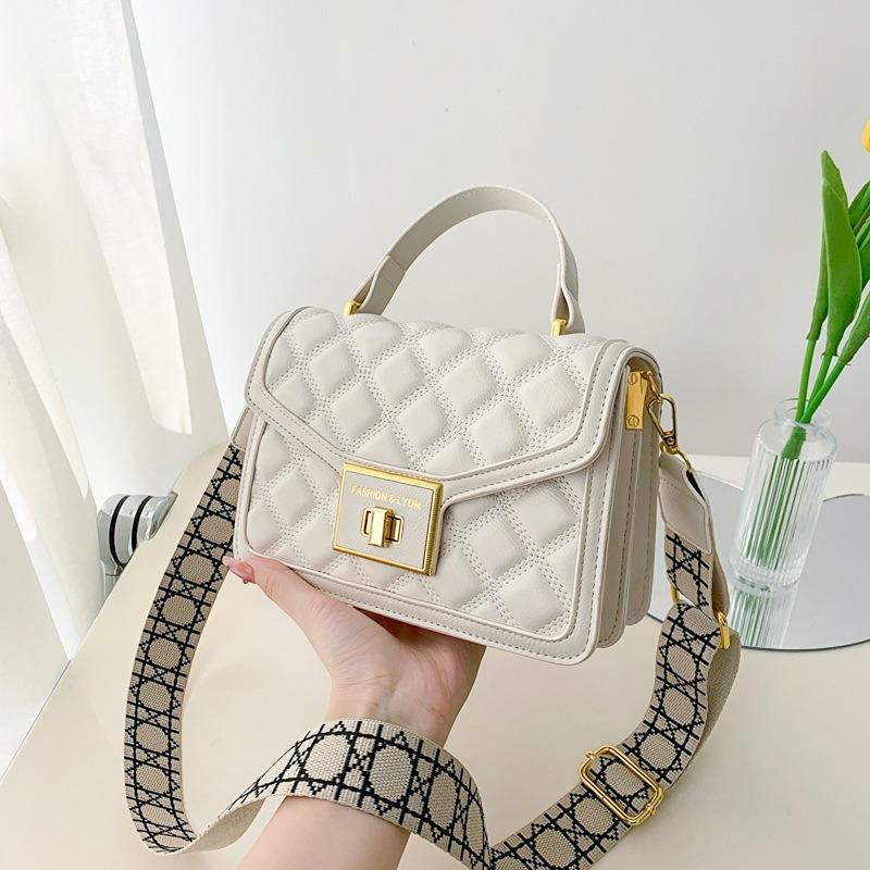 Retro Diamond Embroidered Thread Handbag Bag Women's New Trend Women's Bag High-end Texture Shoulder Messenger Bag