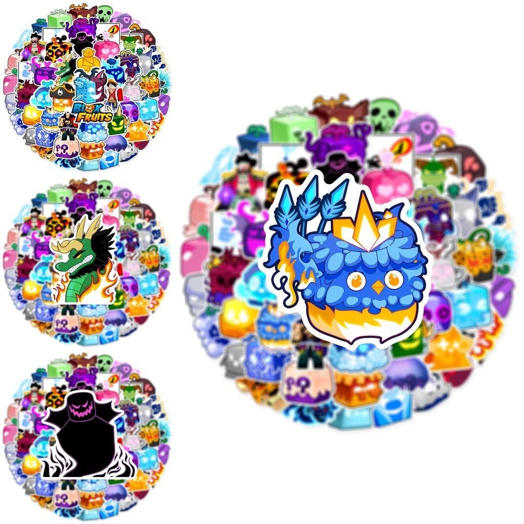 Colorful And Waterproof 60 Pcs Blox Fruits Stickers For Outdoor Use