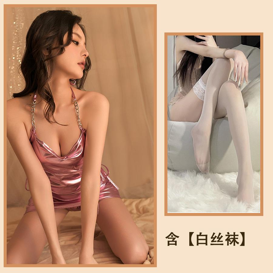 Fun Underwear Temptation Avoid Tight Royal Sister Uniform Hot Sexy Nightclub Suit Female Neck Halter