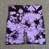 High Waist Seamless Smiling Tie-Dye Yoga Leggings Women Elasticity Slimming Fitness Pants