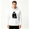 Men Printed Pullover Hoodie, Anime Spiral Mask Character Print Casual Long Sleeve Hooded Sweatshirt for Daily Wear