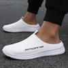 Men's shoes slippers summer new breathable light casual lazy shoes simple sports style soft sole half tray shoes