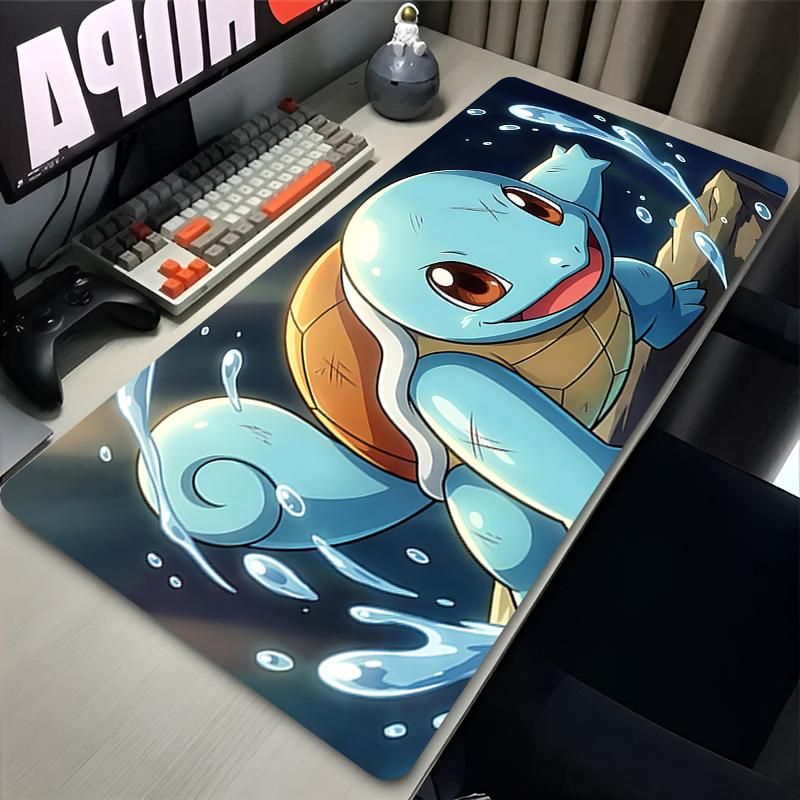 Mouse Pad Gamer Computer Cabinet Large Xl Desk Mat Psquirtle Keyboard Anime Pc Gaming Accessories Mousepad Carpet