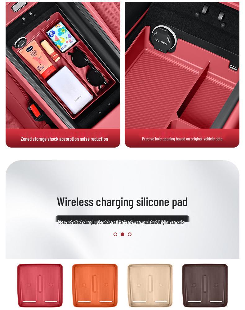 Fits 26 AITO M7/M8 Models: Central Control Wireless Charging Silicone Pad Upgrade Set