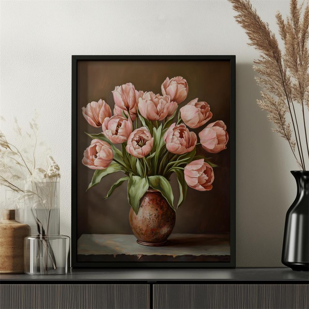 Vintage Blumendruck Französischer Landhausstil Wandkunst Poster Frühlingsblume Heimdekoration Vintage Weiße Rose Ölgemälde Stimmungsvoll Floral