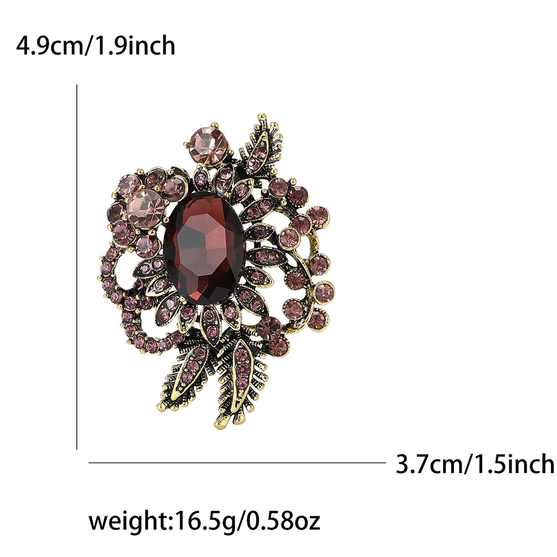 

Модная универсальная маленькая стеклянная брошь из сплава со стразами, популярная женская одежда высокого класса, ювелирные изделия в виде корсажа