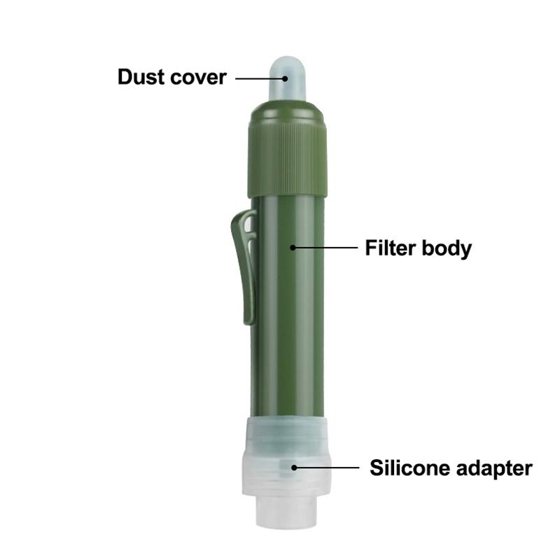 Outdoor Mini Water Filter Straw Camping Water Purifier Portable Distance Water Purifier Water Filter Straw Emergency Supplies