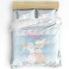 Colorful Butterfly Heart-Shaped 3pcs Bedding Set For Bedroom Double Bed Home Textile Duvet Cover Quilt Cover Pillowcase