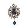 Fashion Vintage Baroque Brooches For Women Unisex Rhinestone Badge Pins Banquet Party Backpack Gifts Jewelry Accessories