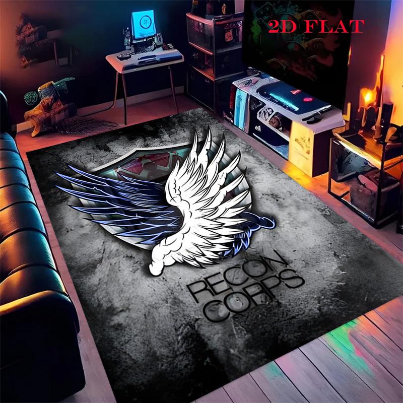 Attack Titan Eren Rug Carpet Floor Mats Home Decor Dormitory Decoration Bathroom Mat Office Chair Cushion