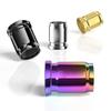 Zinc Alloy Valves Stem Caps Cover, 4Piece Set, with Airtights Rubber Seal Leak Proof for Wheels Motorbike Secure Parking