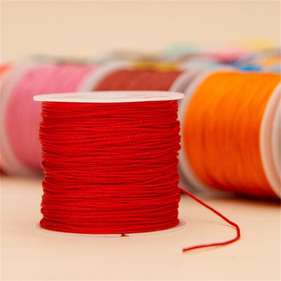Z60n NEW 0.8mm Nylon Cord Thread Chinese Knot Macrame Cord Bracelet Braided String DIY Tassels Beading Shamballa Thread Gifts