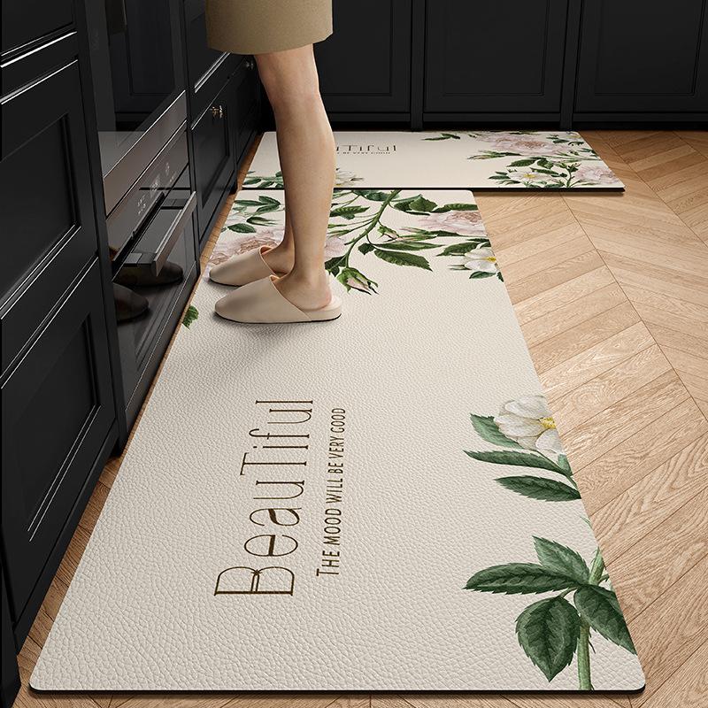 

Американский кухонный коврик Специальный Водонепроницаемый Нескользящий Маслостойкий Моющийся Грязеотталкивающий Диатомовая грязь Водопоглощающий Быстросохнущий коврик для ног 45*75cm