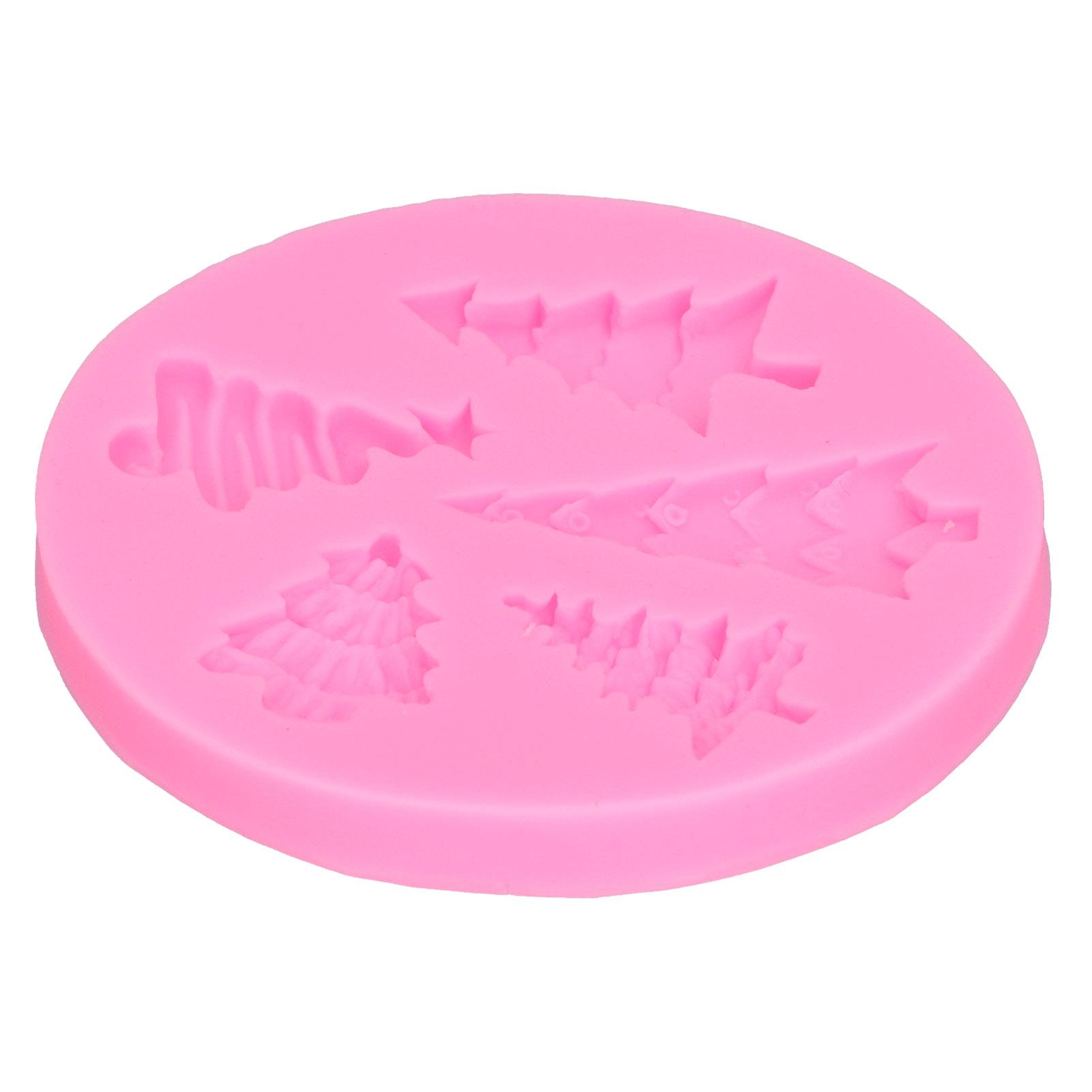 Christmas Tree Mold Silicone Fondant Chocolate   Baking Mold for Bakery Home Kitchen