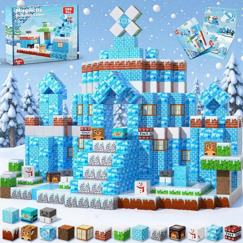 My 2026 World Magnetic Cube Castle Building Blocks for Kids