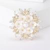 Elegant Pearls Flower Brooch Pin Adornment For Women Fashion Jewelry Accessory Perfect For Weddings And Parties