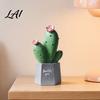 Indoor Cactus Ornament Resin Figurines Home Ornament Desktop Decor Decoration Geometric Planters for Office Modern Decor