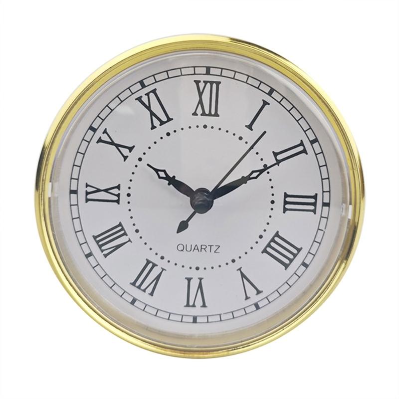 

110mm Inlaid Quartzs Clock Movements Insert Precisions Timekeeping Mechanism with Roman Numerals For Wall Table Decors