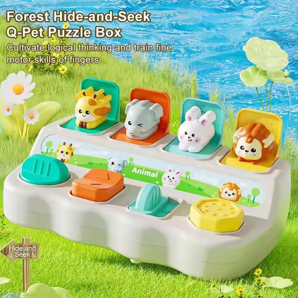 Montessori Pop Up Hide And Seek Switch Toy Learning Boxes Enhance Logical Thinking And Motor Skills Suitable For Children