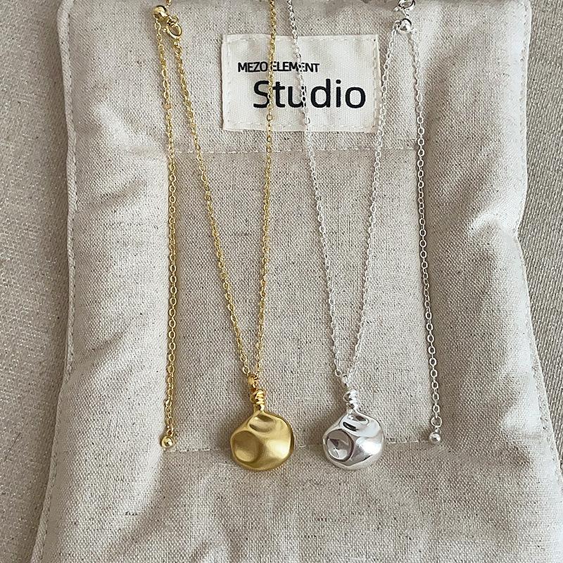 Personality Drape Metal Scent Bottle Pendant Necklaces For Women Real Gold Silver Plated Copper Adjustable O Chain Choker