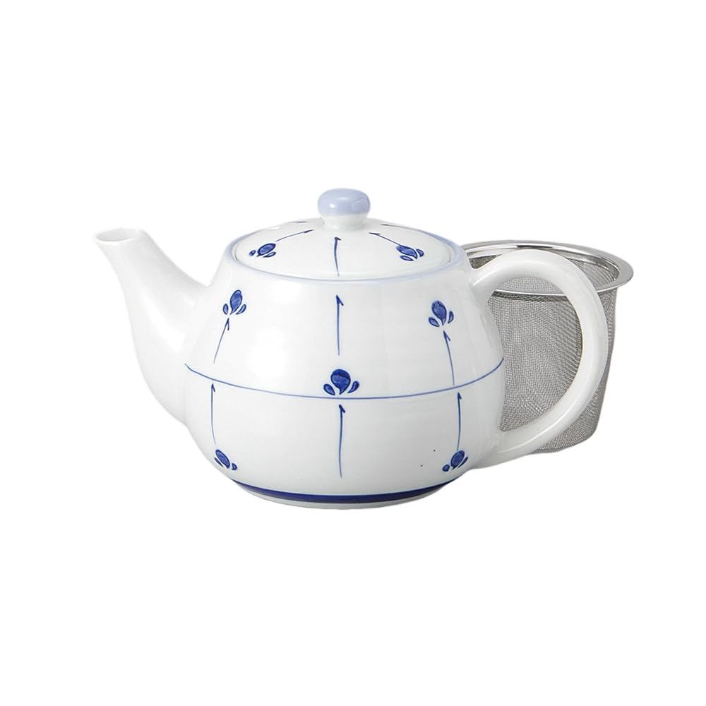 Ale-net Teapot, 17.5 x 10.5 x 10cm, 450cc, Lightweight, Porcelain, Stylish