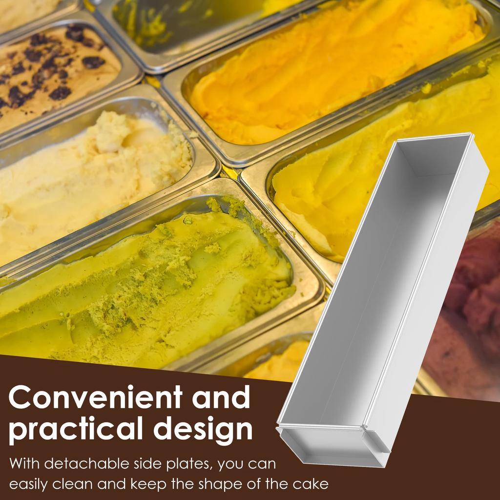 Rectangle Cake Pan Nonstick Tiramisu Pan Cake Baking Tray Aluminum Alloy Tiramisu Dessert Making Molds for Tiramisu Cheesecake