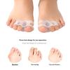 Silicone Three-Hole Toe Corrector Hallux Valgus Buffer Toe Separator Men Women Orthotic Toe Insoles Foot Care Protectors