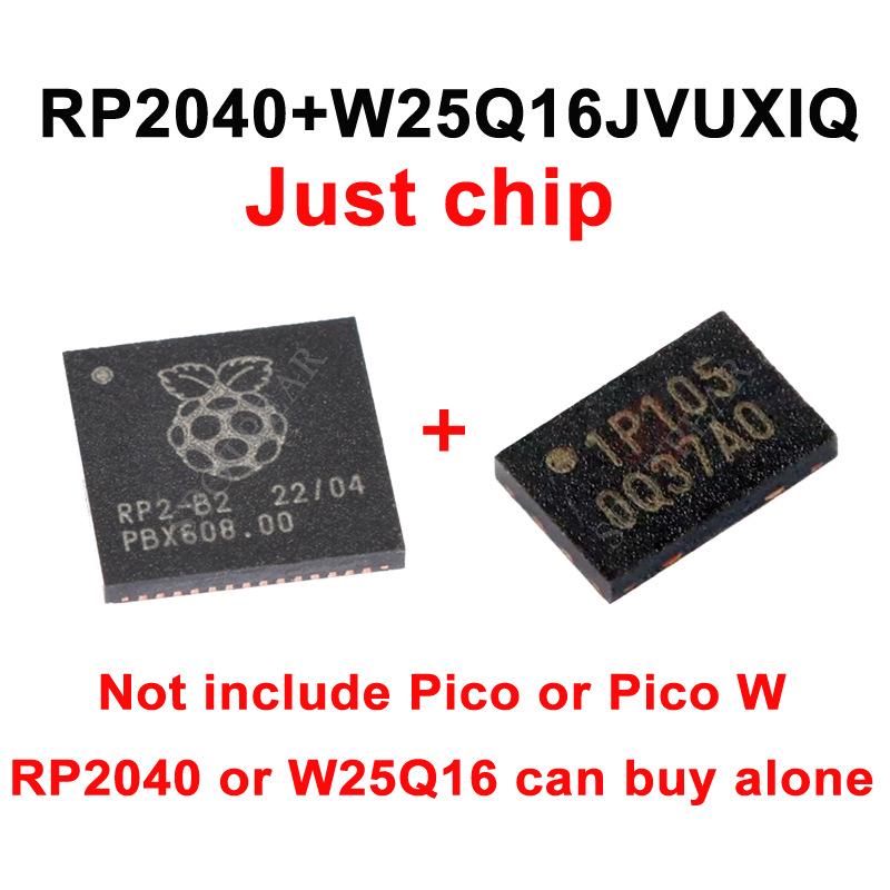 Raspberry Pi Pico and Pico W with W25Q16JVUXIQ and RP2040 in Tiny, Zero, or One configurations.