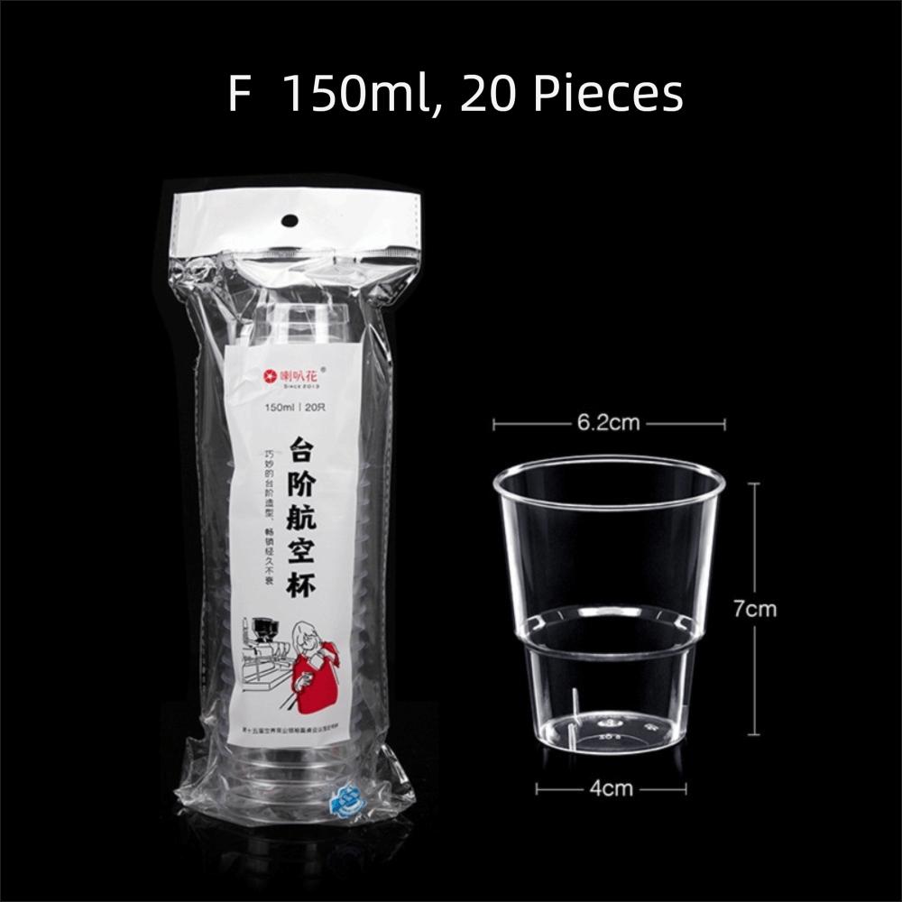 20/50pcs Transparent Clear Plastic Cups Thicken Try Drinking Cup Reusable Muffin Cup Reusable Disposable Plastics Cup