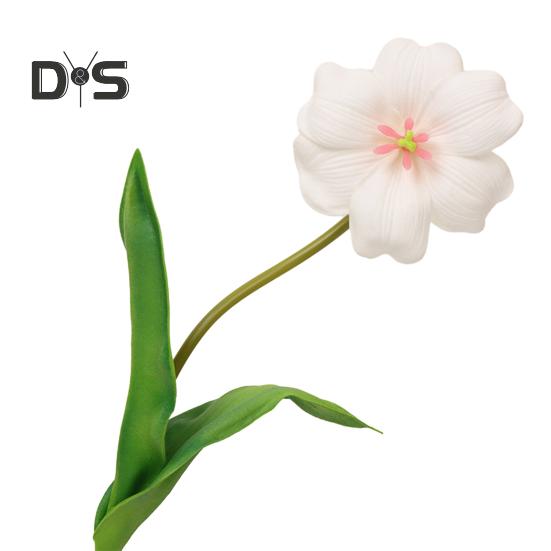 Simulated Tulips Bouquet Realistic Fake Flowers Home Decor Artificial Tulip Arrangement with Bendable Stems