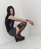 Setup Exe Stripe Napoleon Skirt Pants / Charcoal