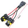 2Pcs HB3 9005 HB4 9006 Socket Adapter Cable One Male To Two Female Plug Conversion Wiring Harness Connector