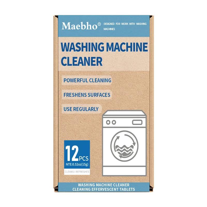 12 Pieces Of Washing Machine Cleaning Front Loading Washer Cleaner Cleaning for Removing Dirt Deep Cleaning and Instant Cleaning