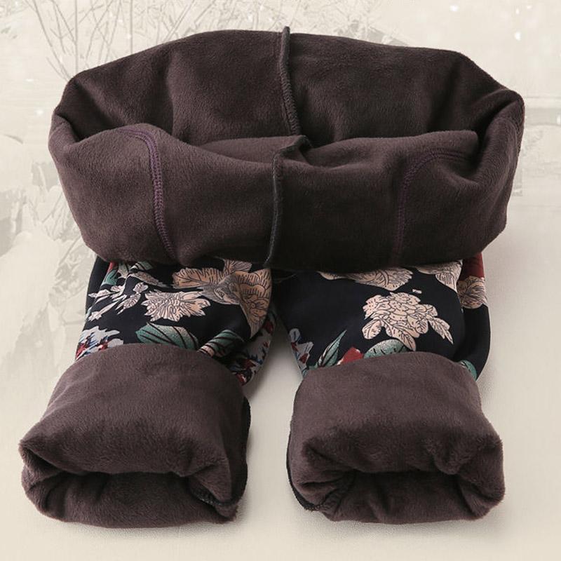 Plus Fleece Leggings für Damen im mittleren und älteren Alter, Herbst und Winter, hohe Taille, Plus Fleece-Mutterhose, warme Hose in Übergröße
