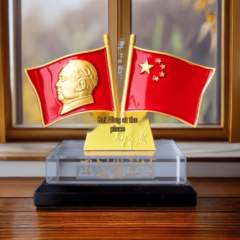 Chairman Mao Crystal Car Dashboard Ornament