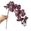 10pcs Phalaenopsis Orchids Artificial Flowers EVA Material 9 Heads Fake Orchid Stems for Wedding Home Decor Outdoor Photography