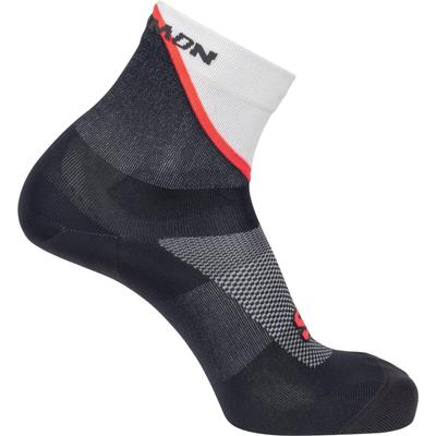 Meias Salomon PULSE ANKLE Médias Masculinas, LC2625800, ICICLE/Nine Iron/NEON FLAME,