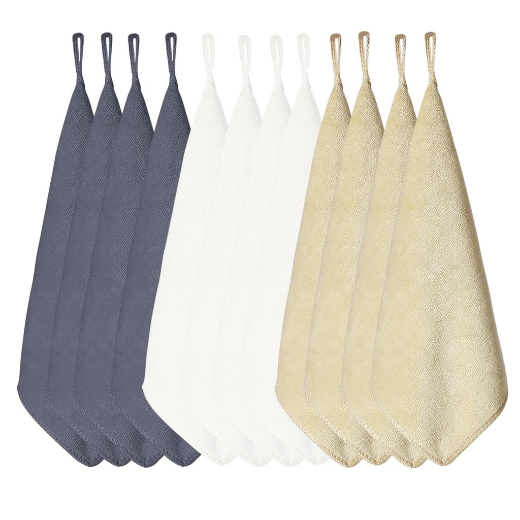 HOOMCOOM Kitchen Kitchen Cloths with Hand Thick Set Towels, Loops, Towels, Microfiber, Fabric, Absorbent, Quick-Drying, 30x30cm, Odor-Resistant,