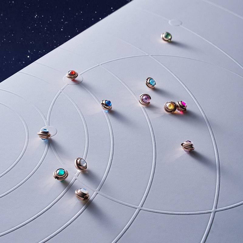 Daniel Wellington CHARMS sparkling round beads 925 silver alloy pendant, same style for men and women, couple model DW00401070