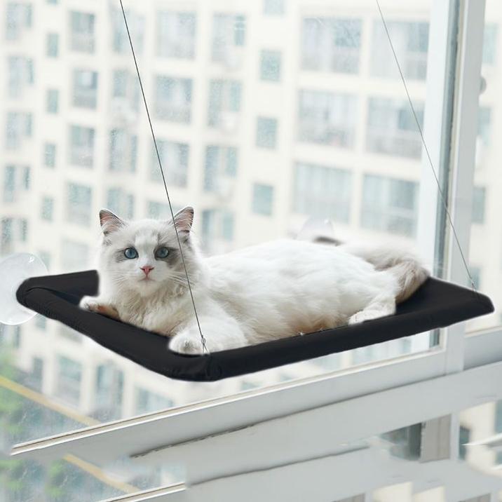 

20Kg Hanging Cat Bed with Sucker Pet Hammock Detachable Washable Comfortable for Sunny Window Kitten Four Seasons spin chuck