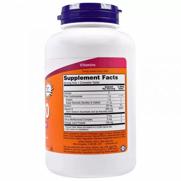 Now Foods - Vitamin C-500,  100 TABS