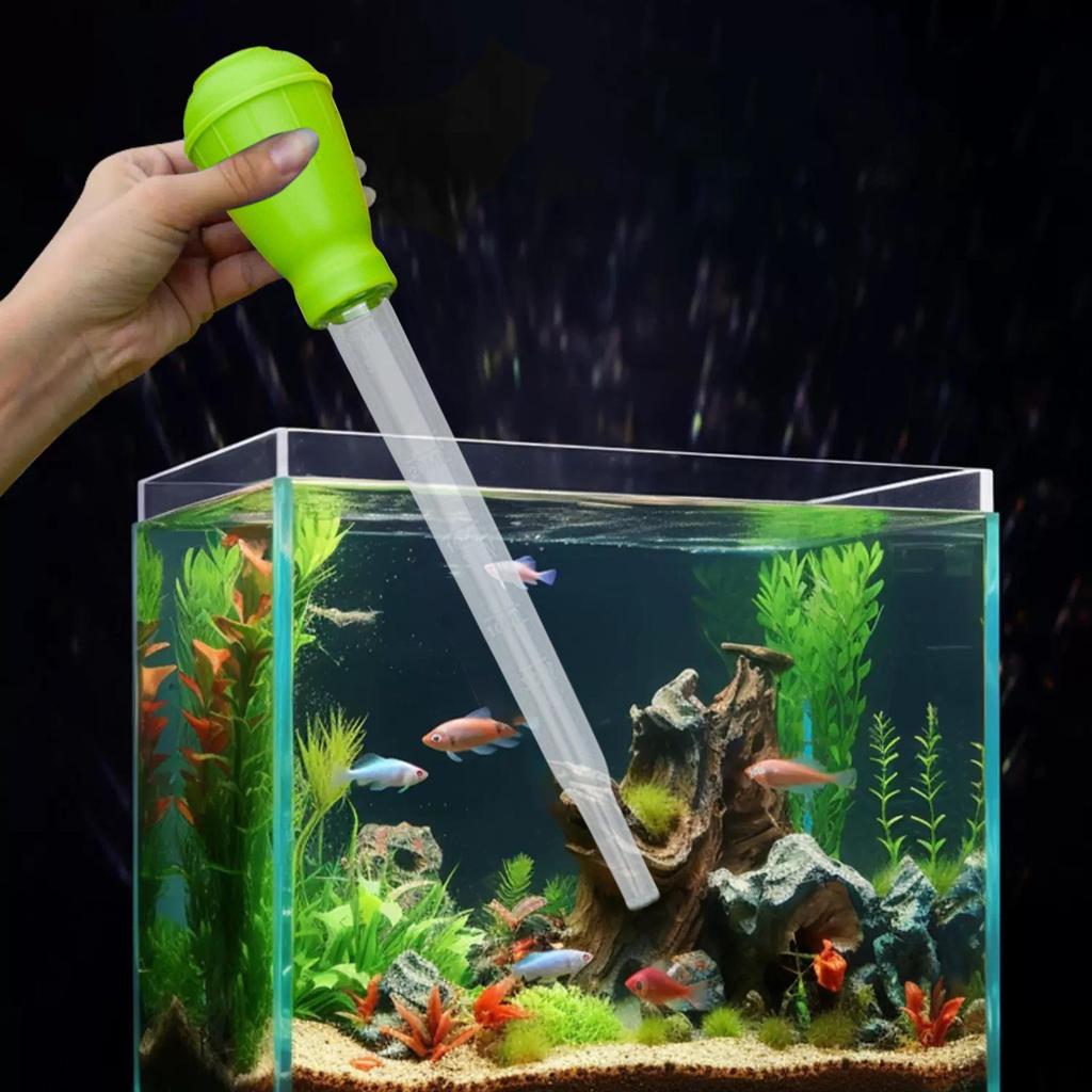 Manual Water Changer Aquarium Cleaning Tool Remove Waste Remover Pipette Dropper