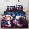 2025 Luxury New 3D Print Kawaii Anime Sexy Girl Bedding Set Boys Girls Twin Queen Duvet Cover Adult Fashion Home Textileextile