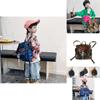 Trendy Korean Style Large Capacity Children's Backpack With Retro Leopard Print Design