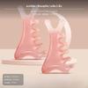 Multifunctional Dolphin Massage Comb, Scalp & Gua Sha Tool, Portable Resin Agate Pink 1pc