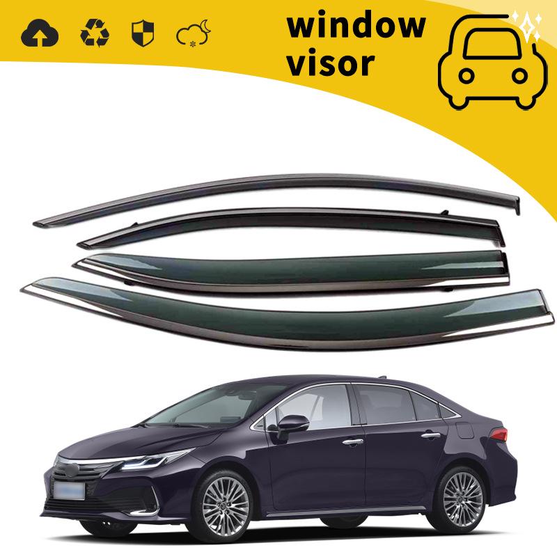 Compatible Rain Guards for 2021 Toyota Asia Lion - Door Visors, Window Deflectors, and Rain Eyebrows for Vehicle Decoration