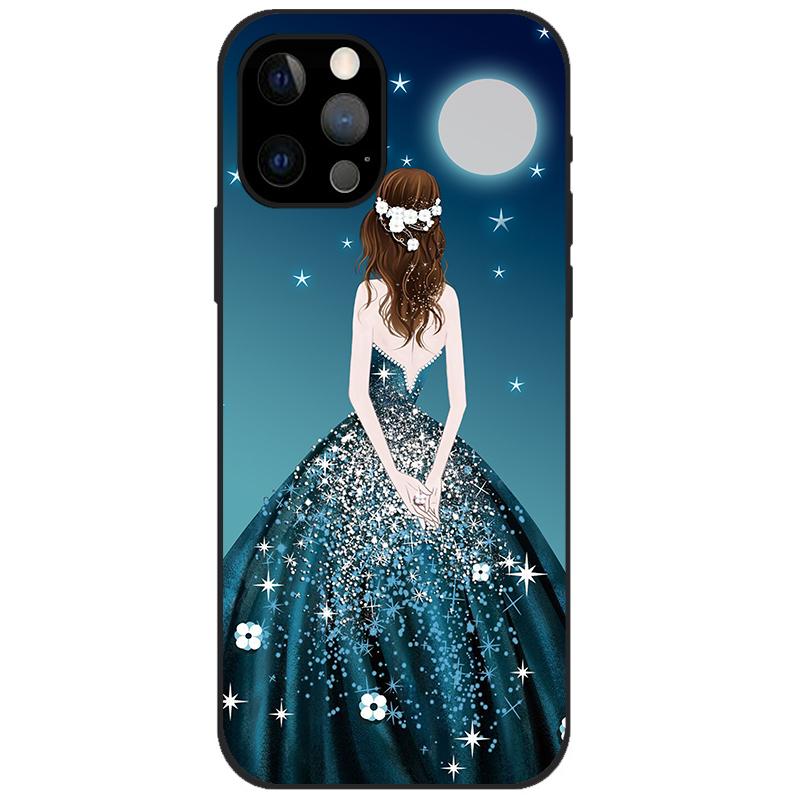 For iPhone 12 Pro Case iPhone12 Pro Bumper Silicon TPU Soft Phone Cover For iPhone 12 Pro Max / 12 Mini Case Cartoon Funda 12Pro